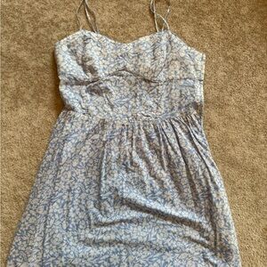 Blue floral H&M dress
